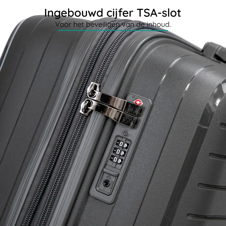 Anti breuk PP reiskoffer L - TSA-slot - 89 - 108L