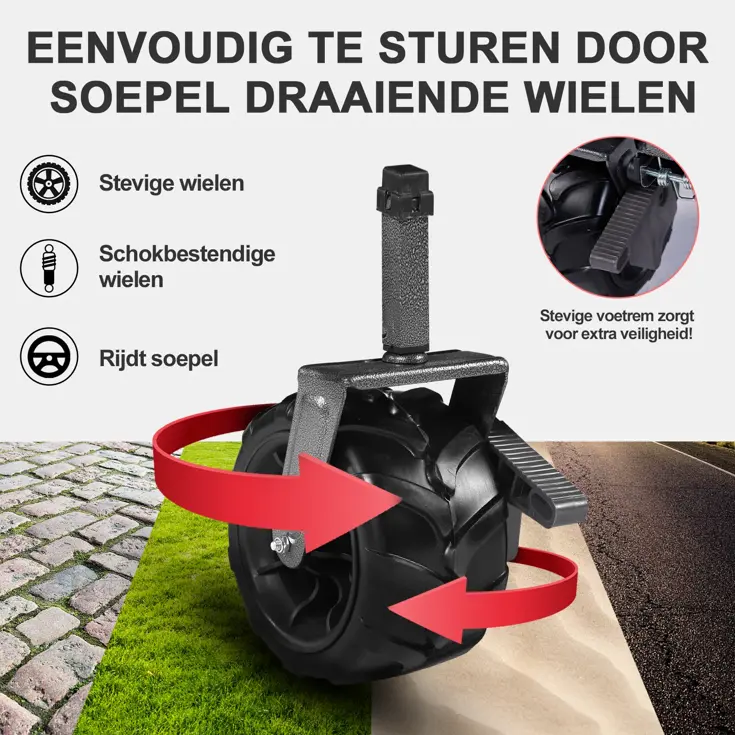 Packaway Opvouwbare Bolderkar 80KG – Blok