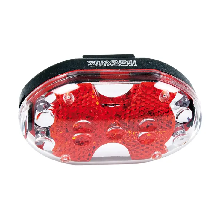 Achterlicht LED met 5 rode lampjes en aan/uit knop