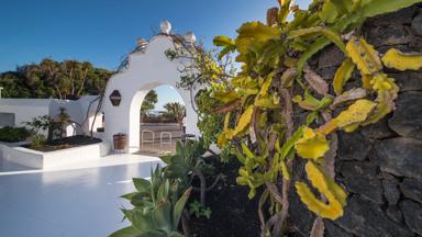 spanje_canarische-eilanden_lanzarote_cesar-manrique-museum_cactusssen_ingang_architectuur_shutterstock