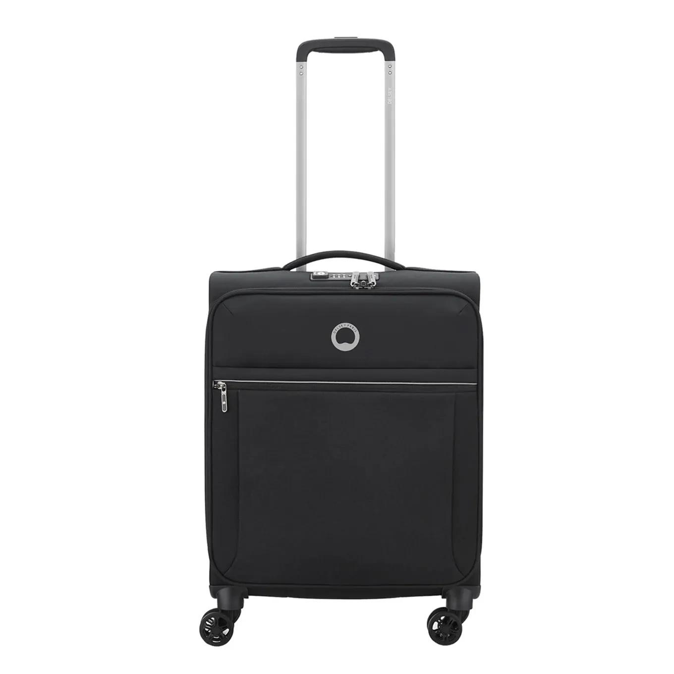 Delsey  slim cabin trolley 55/40 expandable 4w  Zwart main product image