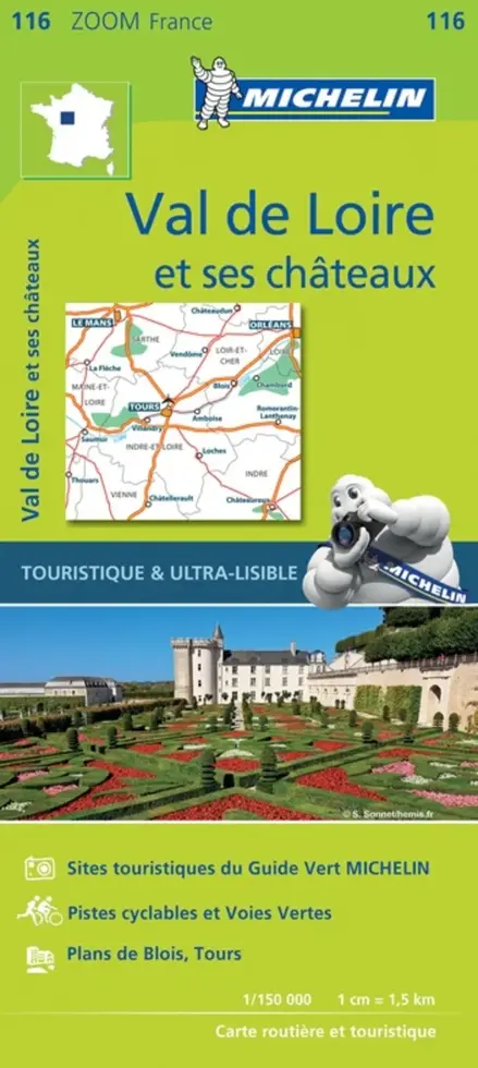 Wegenkaart Zoom 116 Val de Loire