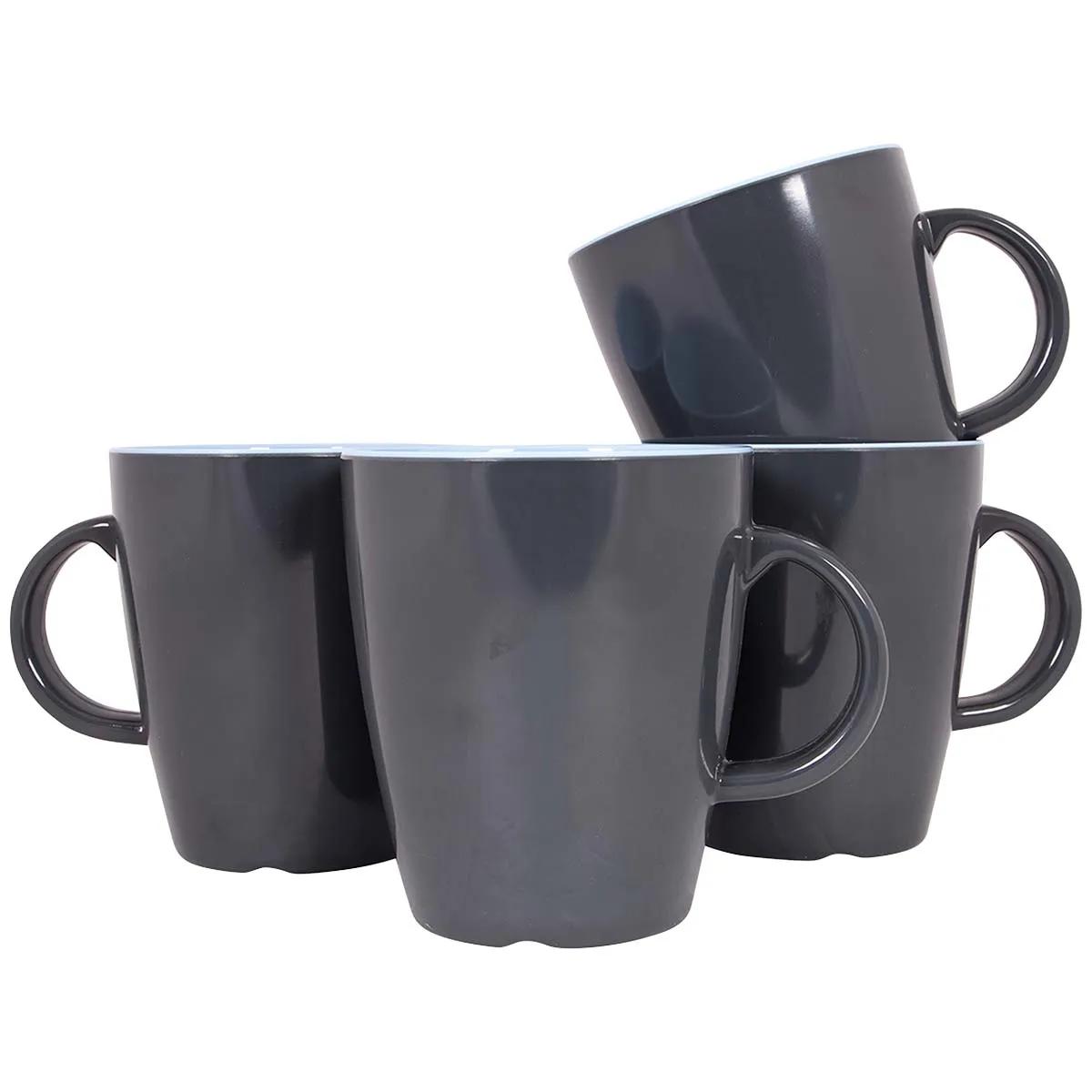 Gimex  Vivid Line Mok 380 ml 4 Stuks  Blauw