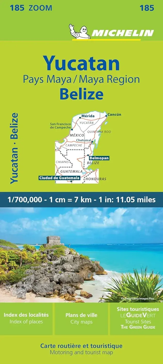 Wegenkaart Zoom 185 Yucatan en Maya Regio