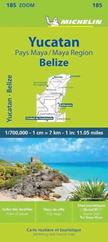 Wegenkaart Zoom 185 Yucatan en Maya Regio