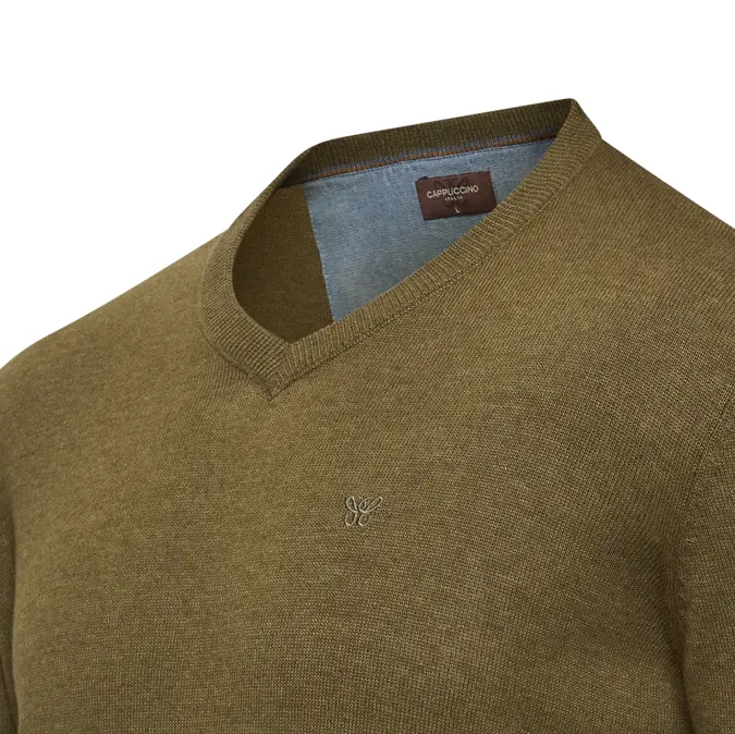 Heren Salerno Pullover Cappuccino Italia
