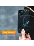 R2B iPhone 14 Hoesje Marmer + Screenprotector