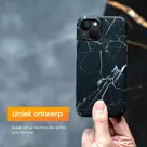 R2B iPhone 14 Hoesje Marmer + Screenprotector