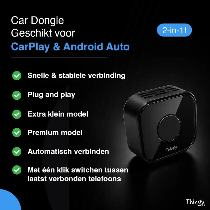 Ultra Mini 2-in-1 CarPlay Dongle