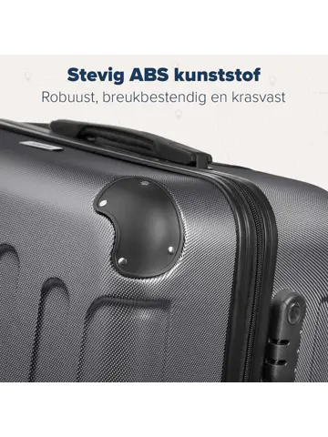 Kofferset – 2 Delig – 38L – Donkergrijs