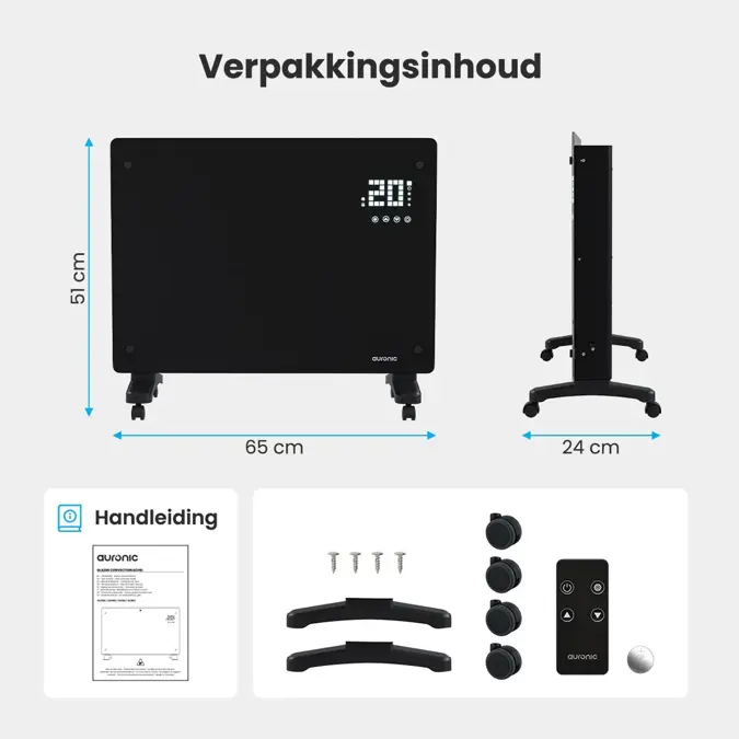 Auronic Convectorkachel - 1500W