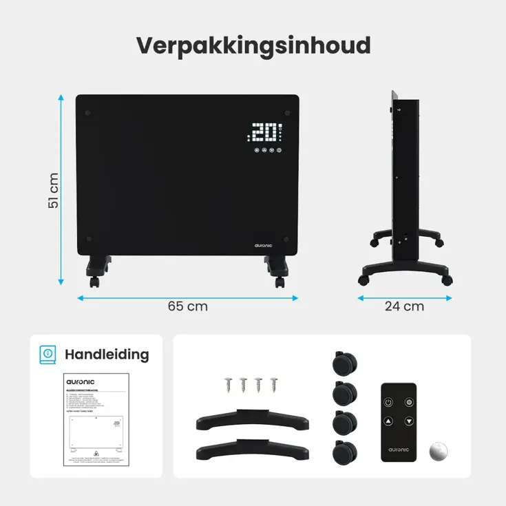 Auronic Convectorkachel - 1500W