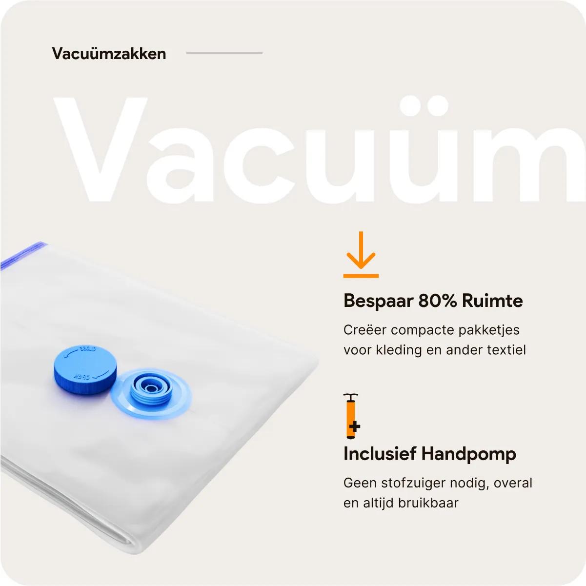 vacuümzakken voor kleding - draadloze vacuümpomp