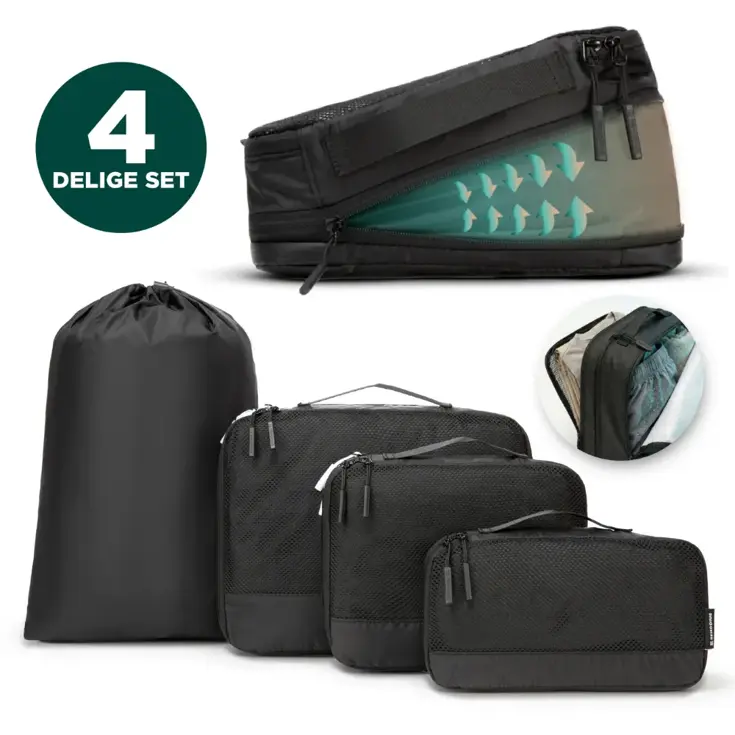 Remodius Packing Cubes Set 4-delig met Compressie