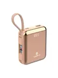 Powerbank 10.000 mAh met ingebouwde kabels
