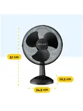 Tafelventilator 30 cm - 3 snelheden - 40 Watt