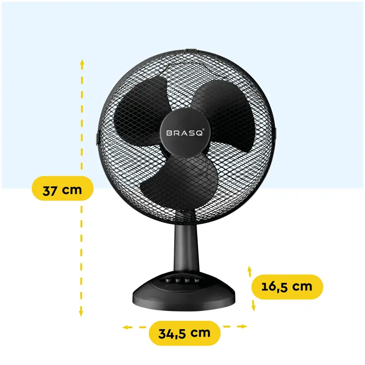 Tafelventilator 30 cm - 3 snelheden - 40 Watt