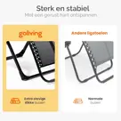 Opvouwbare Ligstoel - 3 Standen - Zwart 2x