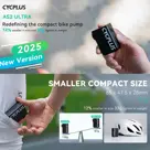 Cycplus AS2 ULTRA mini fietspomp met accu