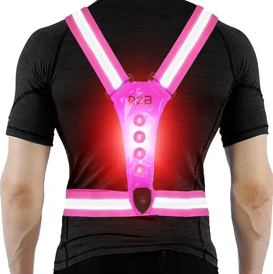 R2B Hardloopvest oplaadbaar - Roze