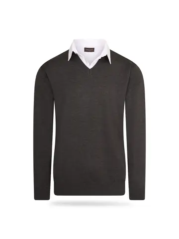 Heren Mock Pullover