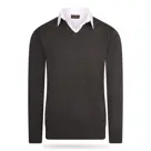 Heren Mock Pullover Cappuccino Italia