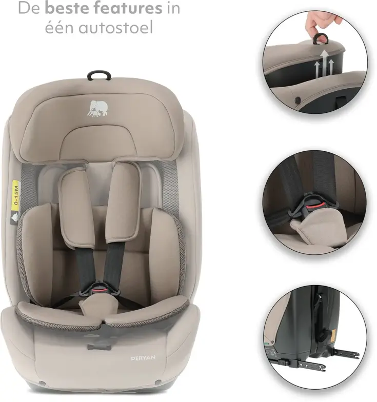 Carter Luxe i-Size/isofix Autostoel - 76-150 cm