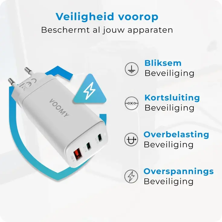 Charge M65 - Snellader - 65W 3-in-1