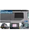 Citroen Berlingo incl. XL / Peugeot Rifter / Opel Combo Life / Toyota Proace City 2018 - Zonneschermen achterportieren - Car Shades