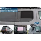 Citroen Berlingo incl. XL / Peugeot Rifter / Opel Combo Life / Toyota Proace City 2018 - Zonneschermen achterportieren - Car Shades