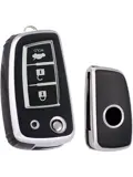 TPU Sleutelhoesje voor Nissan zwart B3B