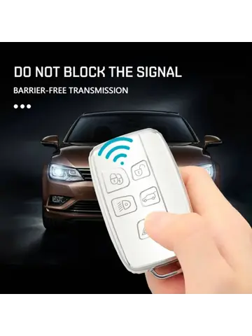 TPU Sleutelhoesje voor Landrover zwart,zilver A5