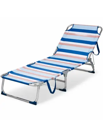 Ligbed Aluminium 3-Standen Opvouwbaar -