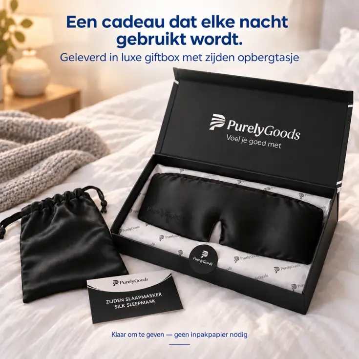 Zijden Slaapmasker - Verduisterend - Verstelbaar