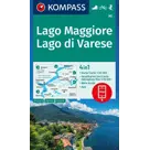 Kompass wandelkaart  Lago Maggiore