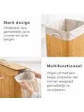 Wasmand Bamboe Opvouwbaar 60L
