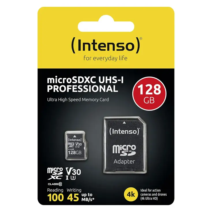 Micro SDXC kaart Prof. - 128GB