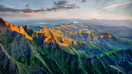 Drakensberg Amphitheatre in South Africa taken in 2015