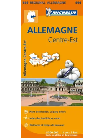 Kaart Regional 544 Duitsland Midden-Oost