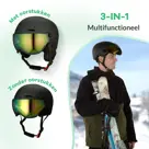 GO-OFF XTREME Skihelm met wisselbaar vizier