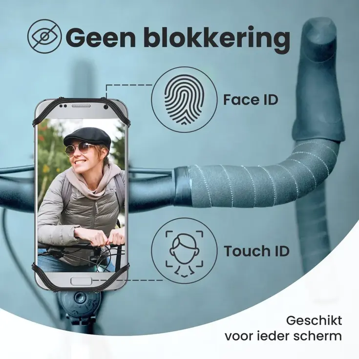 Telefoonhouder Fiets – Universeel & 360° Draaibaar