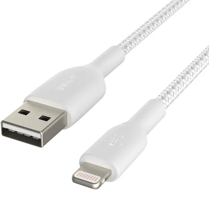 Belkin Lightning naar USB kabel Gevlochten