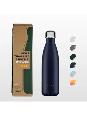 FLASKE 750 ml  RVS Drinkfles