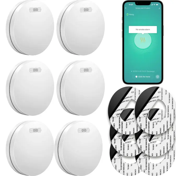 SM11W Slimme rookmelder 6-pack