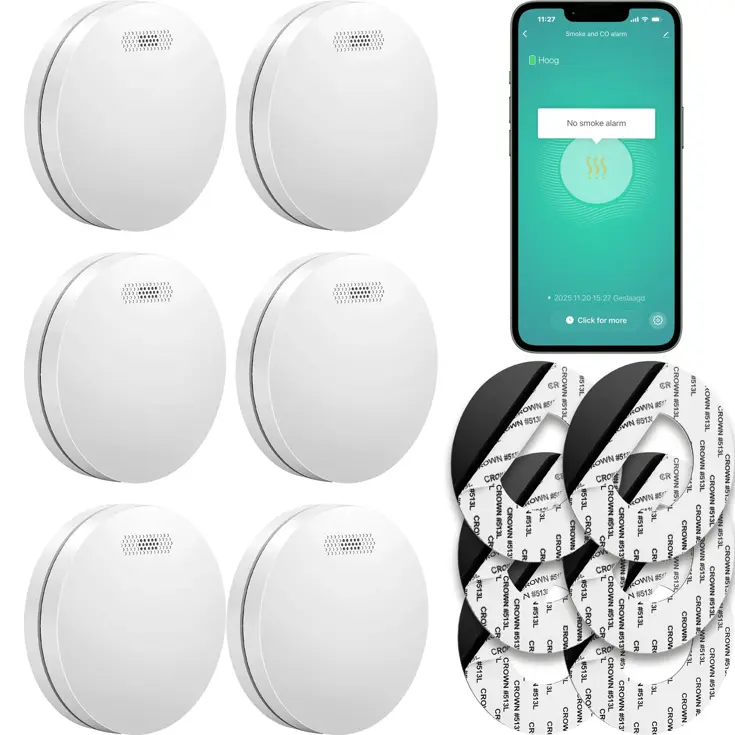 SM11W Slimme rookmelder 6-pack