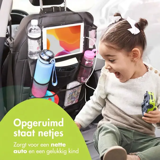 Autostoel Organizer met Tablethouder - 2-Pack