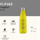 FLASKE 500 ml  RVS Drinkfles