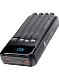 Powerbank - 30.000mAh - 4 Geïntegreerde Kabels