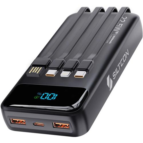 Powerbank - 30.000mAh - 4 Geïntegreerde Kabels