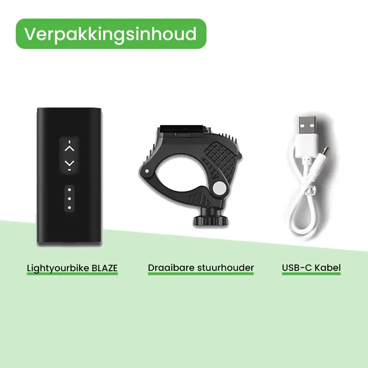 BLAZE - Fietslamp 1.000 Lumen & 5.200 Powerbank